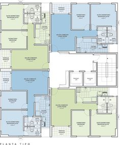 the floor plan for an apartment building