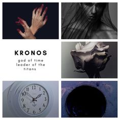 a collage of photos with the words kronos and images of hands holding flowers