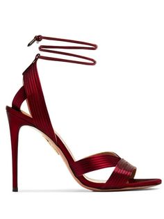 Dark Red Heels, Farfetch Shoes, Heels Fancy, Dress Reference, Glass Slippers, Aquazzura Shoes, Shoes Heels Classy, Cute Shoes Heels, Kawaii Shoes