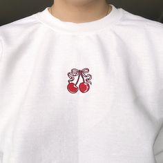 *SIZES ARE UNISEX* -I'd suggest your usual size for a more fitted look, or sizing up for a more relaxed fit. *these sweatshirts are extra comfy when oversized A cute cherry bow design embroidered on a comfy crewneck. A sturdy and warm sweatshirt bound to keep you warm in the colder months. A pre-shrunk, classic fit sweater that's made with air-jet spun yarn for a soft feel and reduced pilling. Your new favorite sweatshirt! * 50% cotton, 50% polyester * Pre-shrunk * Classic fit with no center cre Cute Embroidered Logo Sweatshirt For Streetwear, Trendy Long Sleeve Sweatshirt With Letter Embroidery, Trendy Letter Embroidered Sweater For Winter, Trendy Letter Embroidery Sweater For Winter, Trendy Winter Sweater With Embroidered Logo, Trendy Letter Embroidery Sweater For Streetwear, Cute Sweater For Streetwear, Trendy Long Sleeve Sweater With Letter Embroidery, Trendy Sweatshirt With Letter Embroidery For Spring