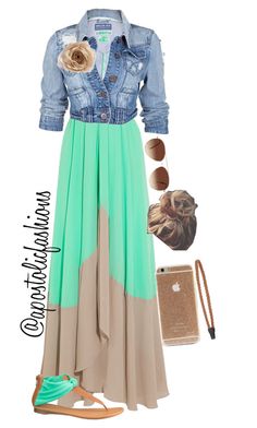 LIKE THE CROPPED DENIM JACKET.  "Apostolic Fashions #842" by apostolicfashions ❤ liked on Polyvore featuring Saloni, Soul Cal, Eloquii, maurices and Topshop Apostolic Fashions, Pentecostal Fashion, Moms Fashion, Apostolic Fashion, Long Skirts, Mode Inspiration, Modest Dresses, Modest Outfits