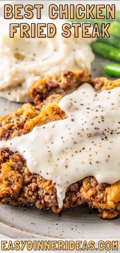 the best chicken fried steak with gravy and mashed potatoes is an easy dinner idea