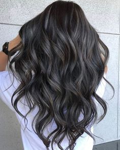 Balayage On Black Hair, Ash Hair, Balayage Hair Dark, Winter Hair Color, Hair Color Balayage, Hair Inspiration Color