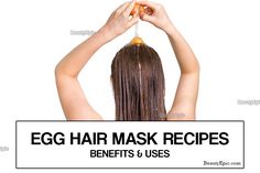 Egg Yolk for Hair Mask: Benefits and How To Use It Egg Yolk For Hair, Hair Mask At Home, Get Healthy Hair, Egg Hair, Egg Hair Mask, Honey Hair Mask, How To Get Healthy, Egg For Hair, Hair Mask Recipe