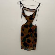 Asymmetrical Dress With Cut Outs. Multicolored Print. Perfect For Clubbing. Never Worn. Perfect Condition. Mesh Material But Lined. Stretchy Material Fits Like Medium! Mesh Cut Out Mini Dress, Zara Dress, Mesh Material, Asymmetrical Dress, Zara Dresses, Cut Outs, Stretchy Material, Colorful Dresses, Womens Sizes