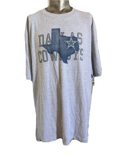 NFL Dallas Cowboys Texas Crew Neck Gray Tee Shirt 2xl New Nfl Dallas Cowboys, Sports Apparel, Grey Tee, Shop Fans, Brands Outlet, Dallas Cowboys, Sport Outfits, Dallas, Tee Shirt