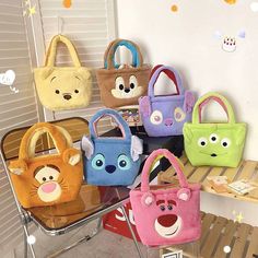 Style: Street Trend   Material: Plush   Fashion Element: Embroidery   Suitcase shape: Horizontal square   Closure Type: Magnetic snap   Occasion: Leisure Travel Bear Storage, Anime Alien, Cartoon Stitch, Baby Boy Themes, Barbie Doll Set, Winnie The Pooh Plush, Ladies Bag