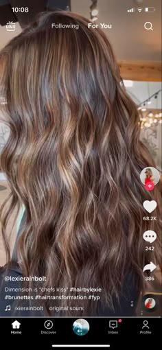 Highlights Brown Hair Balayage, Sunkissed Hair Brunette, Light Brunette Hair, Brown Hair Inspo, Brunette Hair With Highlights, Honey Hair, Brunette Highlights, Hair Stylies