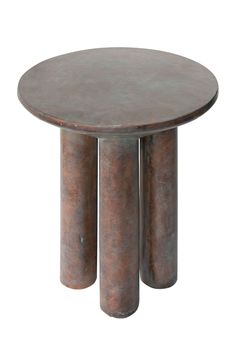 Antique Copper Occasional Table | Versmissen Hyllie | Woodfurniture.com Side Table Stone, Antique Side Table, Copper Table, Dutch Furniture, Contemporary Side Tables, Home Decor Brands, Antique Stone, Interior Design Concepts, European Furniture