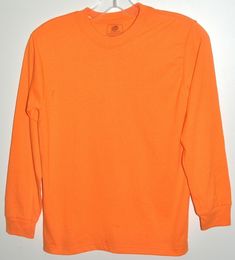 Fruit of the Loom Hi Viz Long Sleeve Safety Orange T-Shirt Youth Sz Large NWOT Fruit of the Loom Hi Viz Long Sleeve Safety Orange T-Shirt Youth Sz Large NWOT This Fruit of the Loom long sleeve tshirt is perfect for casual wear and everyday wear in this neon safety orange color. This shirt measures 16" across when measured under the arms and 22" long when measured down the center of the back of the shirt. The sleeves measure 19" long when measured from the top of the shoulder seam to the end of t Orange Long Sleeve Cotton T-shirt, Full Sleeve T Shirt, Full Sleeve Tshirt, Orange T Shirt, Orange T Shirts, Fruit Of The Loom, The Loom, Full Sleeve, Orange Color