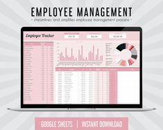 Employee Tracker Spreadsheet Google Sheet Template ▶  Item information: - This is for a digital spreadsheet. You will not receive a physical product. - Please check the file formats before purchasing. - This spreadsheet is for Google Sheets. It will not function properly in Excel. ▶  Features: * Automatic Calculations. * Easy to use and understand. * Beginner-friendly. * Only includes the things you need - no unnecessary tabs. YOU WILL GET: 1. DOWNLOAD LINK PDF * Your purchase includes a PDF fil Google Sheet Template, Planner Setup, Sheet Template, Charts And Graphs, Google Sheets, Money Matters, Planner Bullet Journal, Money Management, Step By Step Instructions