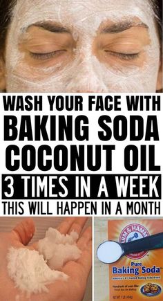 Coconut Oil And Baking Soda, Baking Soda Coconut Oil, Obličejové Masky, Beauty Tips For Face, Beauty Cream, Natural Beauty Tips