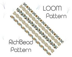 the loom pattern is made up of several rows of beads