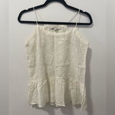 Nwot Ann Taylor Loft | White Embroidered Sheer Top | Size Sp A Perfect Top For Summer! This Listing Is Part Of A Closet Clean Out - Check Out My Closet For A Range Of Styles And Sizes At Great Prices! Thanks For Stopping By! Questions? Leave A Comment Below! Top For Summer, Lace Insert, Sheer Top, Ann Taylor Loft, White Cream, Cream White, Crochet Lace, Clean Out, Ann Taylor