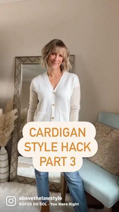 Shirts And Cardigans Outfit, Summer Cardigan Outfit Work, Jeans And White Cardigan Outfit, Tying Cardigan Outfit, How To Style White Shirt With Sweater, Jeans And Cardigan Outfit Work, Fall Cardigan Outfits Work, White Shirt Cardigan Outfit, White Dress Cardigan Outfit