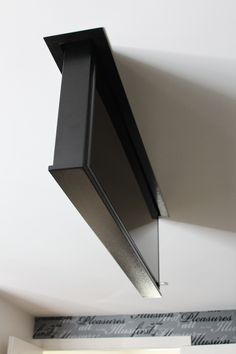 an overhead view of a kitchen stove hood