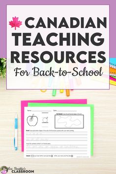 canadian teaching resources for back to school