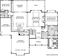 the first floor plan for this house