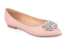 12 Bridal Flats for Every Style and Budget | BrideBerry Elegant Fitted Flats For Party, Elegant Party Flats, Elegant Pink Evening Flats, Glamorous Spring Formal Flats, Chic Embellished Evening Flats, Elegant Pink Flats For Party, Elegant Embellished Flats For Spring, Elegant Pink Party Flats, Elegant Embellished Flats For Summer