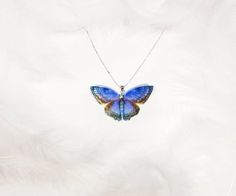 🌸 Realistic design, Butterfly looks like a real one🌸 Butterfly Wingspan (Width) is about 5.1 cm / 2"🌸 The price is only for the pendant (chain is included as a gift, - the chain is Rhodium plated of high quality, length 17.7" / 45 cm) 🌸 Wings are made of silk with a beautiful 3D effect🌸 Great gift for those who love Moths and Butterflies! Ready to ship!Feel free to write me if you have any questions! 😊 Mother's Day Butterfly Necklace, Nickel Free Butterfly Necklace For Gifts, Nickel-free Butterfly Necklace For Gift, Handmade Multicolor Butterfly Necklace For Gift, Blue Butterfly Jewelry With Butterfly Print, Blue Butterfly Necklace For Gifts, Blue Butterfly Necklace For Gift, Blue Butterfly Print Jewelry As A Gift, Blue Butterfly Print Jewelry For Gifts