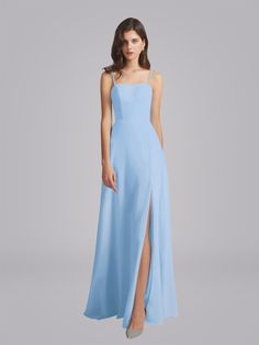 A chic bridesmaid dress with an exquisite spaghetti strap. it is designed with an elegant ribbon on the back to complete a graceful and alluring dress for any special occasion.

Chiffon
Spaghetti Strap

 Scoop
Open Back

A Line
Ribbon, Slits

With Padding Flattering Bridesmaid Dresses, Inexpensive Bridesmaid Dresses, Modern Bridesmaid Dresses, Chic Bridesmaid Dresses, Modern Bridesmaid, Bridesmaid Dresses Long Chiffon, Knee Length Bridesmaid Dresses, Simple Bridesmaid Dresses, Affordable Bridesmaid Dresses