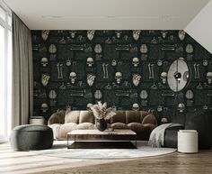 Dark abstract wallpaper with Human skull, bone and handwritten text | Wall Decor | Home Renovation | Wall Art | Peel and Stick Or Non Self-Adhesive Vinyl Wallpaper 🔥 CUSTOM ORDER & PERSONALIZATION Didn't find the perfect size? We also offer custom orders. 🔥 PREMIUM QUALITY MATERIALS ✮ Peel and Stick ✮ Vinyl Regular (Standard Smooth Vinyl, Non Self-Adhesive) ✮ Vinyl Canvas (Non Self-Adhesive) ✮ Vinyl Stone (Non Self-Adhesive) ✮ Vinyl Brush (Non Self-Adhesive) ✮ Vinyl Sand (Non Self -Adhesive) ✮ Skull Wall Decor, Handwritten Text, Human Skull, Peel And Stick Vinyl, Vinyl Wallpaper, Intense Colors, Abstract Wallpaper, Adhesive Vinyl, Home Renovation