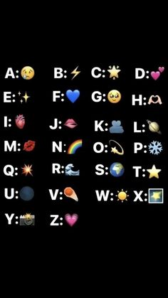 the letters and numbers are arranged in different colors, shapes, and font options for each letter