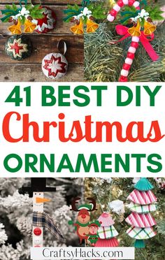 the best diy christmas ornament crafts for kids to make and decorate with