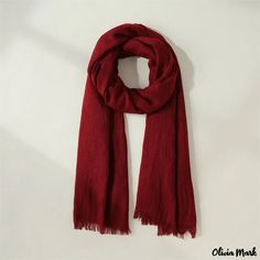 Olivia Mark - Sweet solid color scarf female new fashion warm medium-length decorative wear scarf shawl Casual Solid Shawl For Winter, Casual Solid Winter Shawl, Elegant Solid Color Winter Scarves, Casual Solid Shawl Scarves, Casual Solid Color Shawl Scarves, Casual Solid Shawl Scarf, Casual Solid Color Shawl Scarf, Solid Color Shawl Scarf One Size, Solid Color Scarves For Fall, One Size