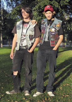 Rock Outfit Men, 80s Rock Style, 80s Outfits Men, Metalhead Fashion, Hel Looks, Rock Style Men, Battle Jacket, Street Style Blog