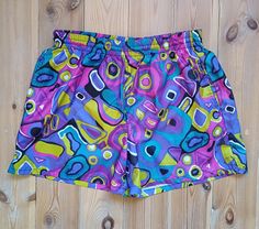 Very lightweight and comfy shorts, perfect for any occasion, sport, swimming or walking. Bright colours in crazy pattern. Shorts are minimalist but have 2 pockets, all you need and nothing you won't. Measurements; width (circumference)-38cm, front rise-35cm, length-38cm. Size M. Brand Kennex. Sport Swimming, Pattern Shorts, Vintage Tennis, Tennis Shorts, Comfy Shorts, Bright Colours, Latvia, Vintage Colors, Style Board