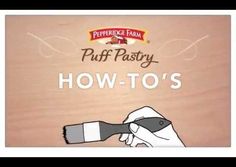 an advertisement for pepperidge farm's puff pastry how - to's