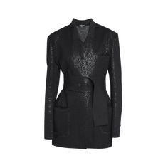 Giorgio Armani belted knit blazer High neckline Long sleeves Chest welt pocket; hip patch pockets Relaxed fit Cashmere/polyurethane/polyester Dry clean Made in Italy Evening Flats, Belted Blazer, Evening Jackets, Knit Blazer, Ulla Johnson, Lingerie Sleepwear, Bergdorf Goodman, High Neckline, Dress With Boots