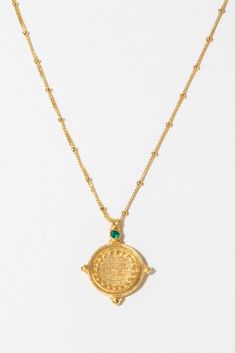 Sura Necklace – Child of Wild Love Wisdom, Child Of Wild, Faith Necklace, Ancient Coin, Jewelry Drawing, Dainty Gold Necklace, Medallion Necklace, Funky Jewelry, Vermeil Jewelry