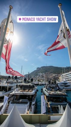 the monaco yacht show is going on