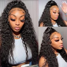 PRICES MAY VARY. 360 Lace Front Wigs Human Hair Material: Deep Wave 360 Full Lace Wig Human Hair, Soft and True to Length, No Smell, No Shedding, Tangle Free. 360 Deep Wave Human Hair Wig Can Make High Ponytail and Bun, Full Enough for Your Need. 360 Deep Wave Full Lace Wig Quality: 360 Wet and Wavy Human Hair Wigs Full Lace Suitable for All Skin, More Natural and Breathable. 360 Deep Wave Frontal Wigs are Full and Thick, 100% Unprocessed Brazilian Virgin Human Hair Wigs Can Be Dyed, Bleached, a Wave Curly Hair, Wigs Deep Wave, Frontal Hair, Full Lace Wig Human Hair, Burnt Hair, Hd Lace Wigs, Hair 360, Wave Lace Front Wig, Remy Hair Wigs