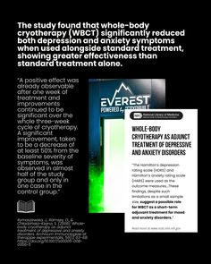 Cryotherapy Case Study Breakdown: Whole-body cryotherapy as adjunct treatment of depressive and anxiety disorders This study explored how whole-body cryotherapy (WBCT), when used alongside standard treatment, significantly reduced symptoms of depression and anxiety. Participants who received WBCT experienced more consistent and greater symptom relief compared to those who only had standard care. While the effects weren’t strictly linear, the findings highlight WBCT’s potential as a powerful ... Rating Scale, Medicine, Quick Saves