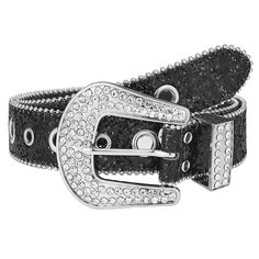 PRICES MAY VARY. ✨ Luxury Design Fashion Trendy Belts ✨-- JFYSJH bling glitter belts featured large removable rhinestone buckles and glued with sparkly sequins. Both sides of the rhinestone belts decorated with exquisite small beads to protect the edges of the belt. The whole bb belt looks fairly shining, gorgeous and cool. ✨ Quality Materials & Exquisite Craftsmanship✨-- JFYSJH glitter rhinestone belts made of soft leather, alloy metal and 5a+ class rhinestones. Sequins are densely glued onto t Glitter Belts, Bb Belts, Bb Belt, Country Belts, Glitter Belt, Sparkly Belts, Diamond Belt, Rhinestone Belts, Trendy Belts