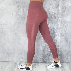 Your new favorite leggings are here! Featuring a unique mesh design and pocket, featuring an elastic waist and made with a polyester and spandex blend. Comes int three fabulous colors from which to choose. Red Yoga Pants, Legging Adidas, Inspirational Clothing, Running Yoga Pants, Spiritual Clothing, Stretch Cotton Fabric, Yoga Clothing, Legging Sport, Yoga Tank