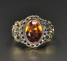 Beautiful 1950s vintage silver citrine ring, US Size 6 3/4, in good vintage condition. Box on the photos not included! Diameter: approx. 20 mm (0.7 inch) Material: silver, citrine total weight: 3.4 g US Size: approx. 6 3/4 (EU size 54) A stunning religious shop well worth a visit ... https://etsy.me/2NNNK4g 25th Wedding Anniversary, Wedding Anniversary Rings, Citrine Ring, Aquamarine Rings, German Silver, 1950s Vintage, Slovenia, Gold Style, Anniversary Rings