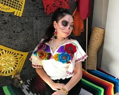 Day of the dead Dresses by mexicotodocorazon on Etsy Saree, California