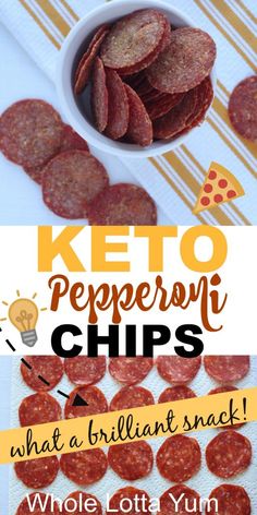 keto pepperoni chips and what a brilliant snack