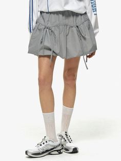 Composition : nylon 75% cotton 25%Country of Origin : Republic of Korea Ribbon Skirt, Ribbon Skirts, Light Grey, Outfit Ideas, Composition, Ribbon, Skirt, The Originals, Clothes For Women