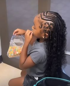 Kid Braid Styles Black Children Hair, Kids Braided Hairstyles Ponytail, Single Braids For Kids, Kids Box Braids Styles Children, Boho Braids Kids, Birthday Hairstyles For Kids, Boho Braids Hairstyles, Kids Crochet Hairstyles, Toddlers Hairstyles