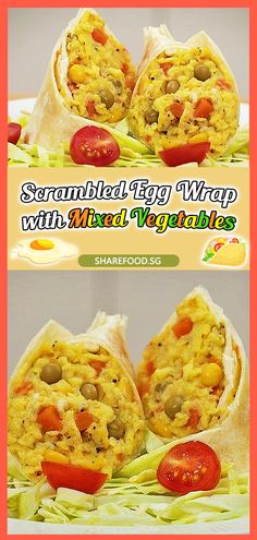 the wrap has vegetables and meat in it