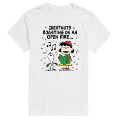 You'll be ready for holiday gatherings with this Men's Peanuts Lucy & Snoopy Christmas Carol Graphic Tee. FEATURES Crewneck Short sleeveFABRIC & CARE Heather Colors: Cotton/Polyester, Solid Colors: Cotton Machine wash Imported Size: XL. Color: White. Gender: male. Age Group: adult. Peanuts Christmas Tree, Peanuts Lucy, Peanuts Snoopy Woodstock, Peanuts Christmas, Target Clothes, Snoopy Christmas, Maternity Shops, Christmas Men, Christmas Candy Cane