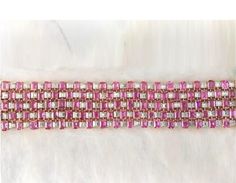 Luxury Pink Diamond Bracelet, Luxury Diamond Bracelet With Rhinestones For Party, Elegant Pink Bling Bracelets, Luxury Pink Tennis Bracelet, Luxury Pink Bracelet For Party, Luxury Pink Bracelets For Party, Sapphire Diamond, Pink Sapphire, Emerald Cut