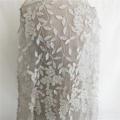 Beautiful Embroidery leaf lace fabric with pearl This is a new style in high quality. Great for wedding dress, evening gown, Costume, cocktail dress Color: White Width - 51 inches, Length - 40 inches (1yard) Wholesale acceptable, please convo me Shipping Time: United Sates: 10-15 working days United Kingdom:10-15 working days Canada: 10-15working days Australia: 10-15 working days Asia:4-8 working days Europe: 10-20 working days need express mail service , please contact us Mesh Embroidery, White Lace Fabric, Bridal Lace Fabric, Bridal Wedding Dress, Bridal Dresses Lace, Sequin Wedding, White Leaves, Embroidered Lace Fabric, Bridal Fabric