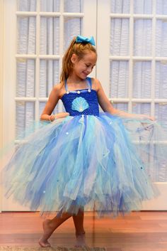 Under The Sea Tutu Dress Mermaid Tutu Royal Blue Aqua | Etsy Sea Themed Dress, Fairy Costume For Girl, Birthday Dress Toddler, Princess Tutu Dresses, Toddler Birthday Dress, Newborn Halloween Costumes, Mermaid Tutu, Princess Tutu Dress, Toddler Tutu