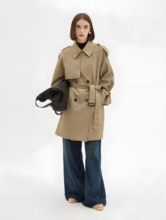 Introduce a touch of French elegance to your fall wardrobe with our Parisian Autumn Trench Coat. This midi-length, loose-fitting coat captures the essence of timeless French style. Perfect for those seeking a chic, laid-back look this season. Details Composition: 80% Polyvinyl Fiber 20% Viscose Fiber Design: Plain Style: Casual Thickness: Regular Material: Faux Fur Sleeve Length: Long Sleeve Occasion: Leisure Size & Fit Clothes Length: Long Top Stretch: Some-stretch Fit Type: Shift Our model is Chiffon Lace Blouse, Painted Leather Jacket, Denim Jacket With Fur, Fit Clothes, French Elegance, Zippered Cardigan, Cardigan Sweater Coat, Fits Clothes, Plain Style